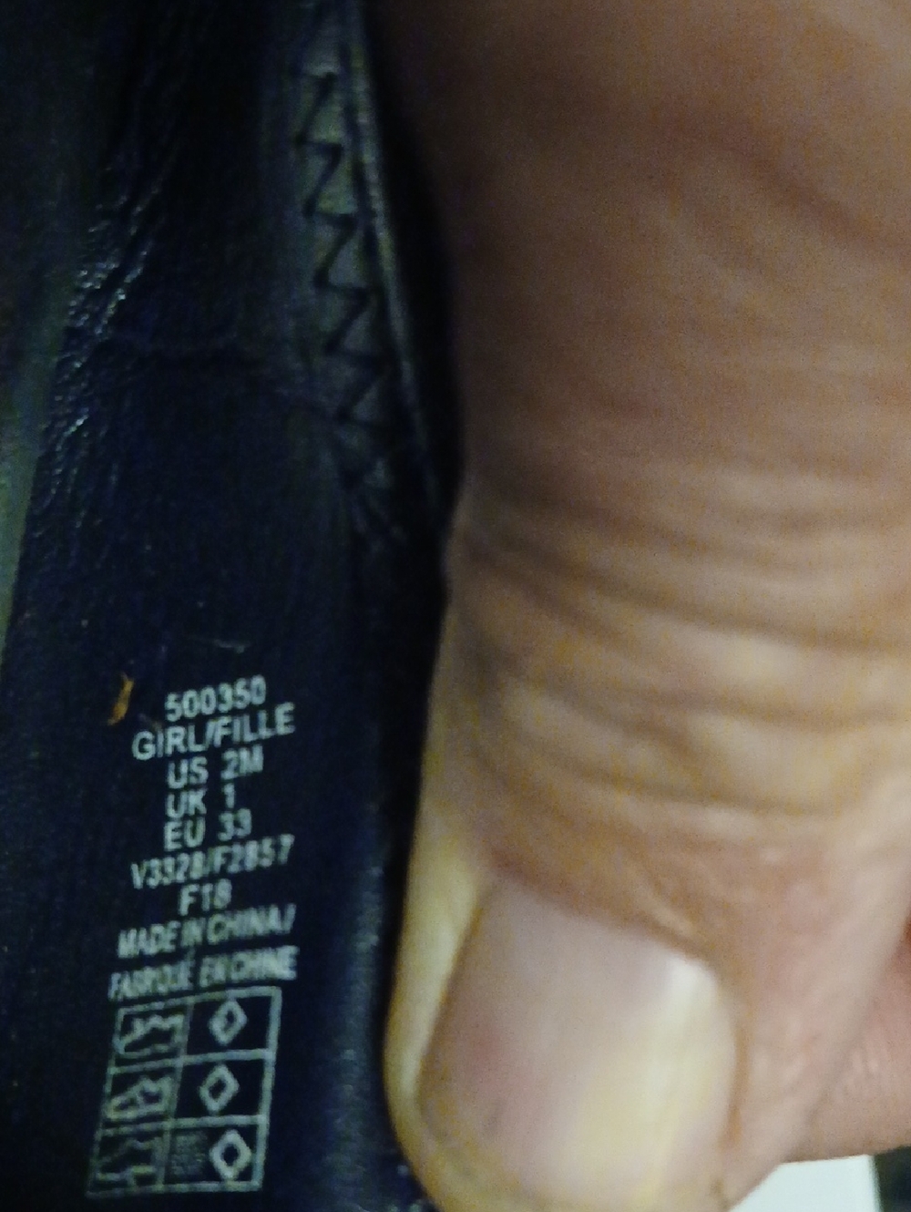 Lands End Navy Blue Flats Little Girls Size 2 - Picture 3 of 3